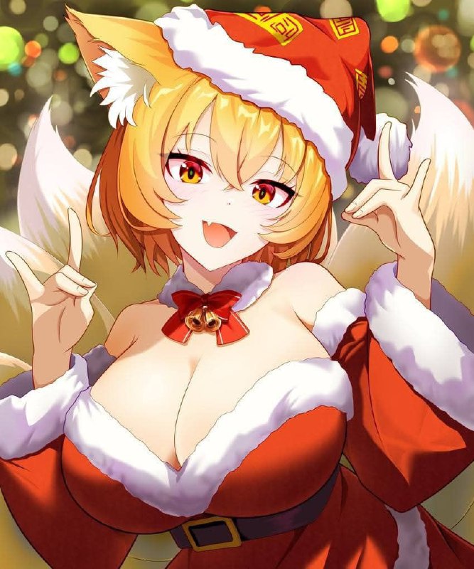 【サンタコス】クリスマスのかわいい女の子の二次画像【微エロ】