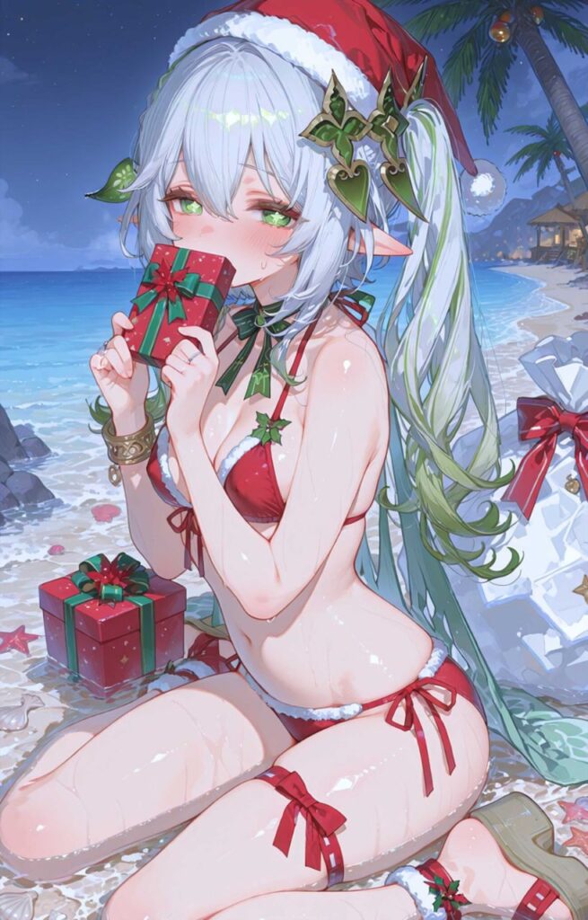 【サンタコス】クリスマスのかわいい女の子の二次画像【微エロ】