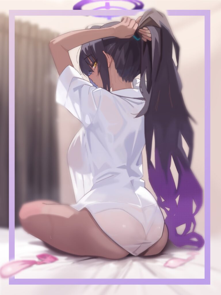 使用済みコンドームと女の子の二次エロ画像