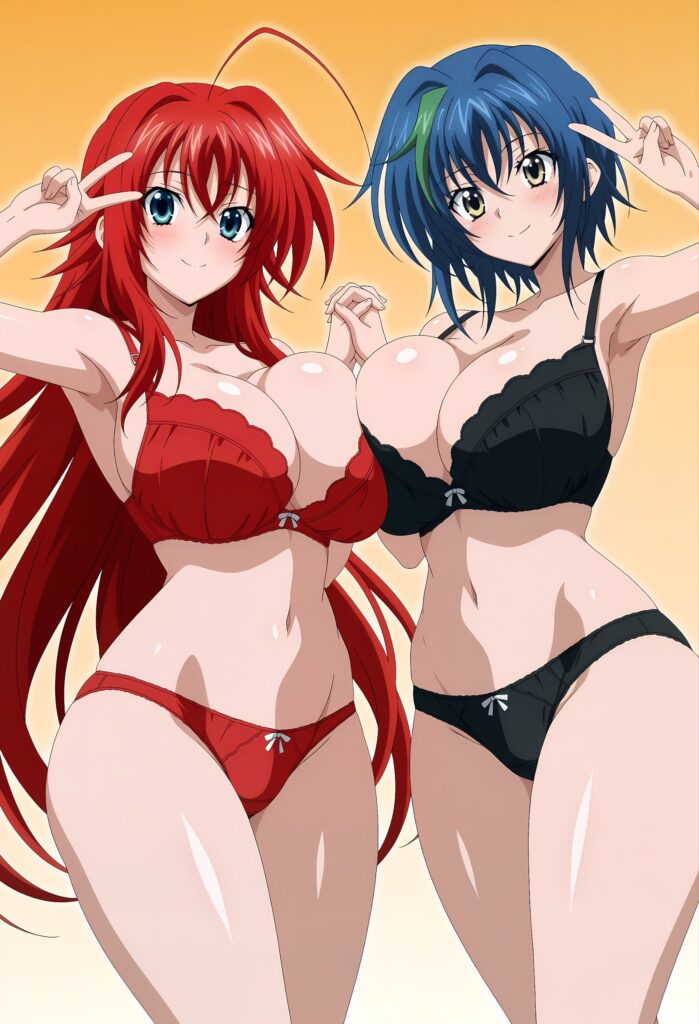 女の子の乳合わせ二次エロ画像　その2