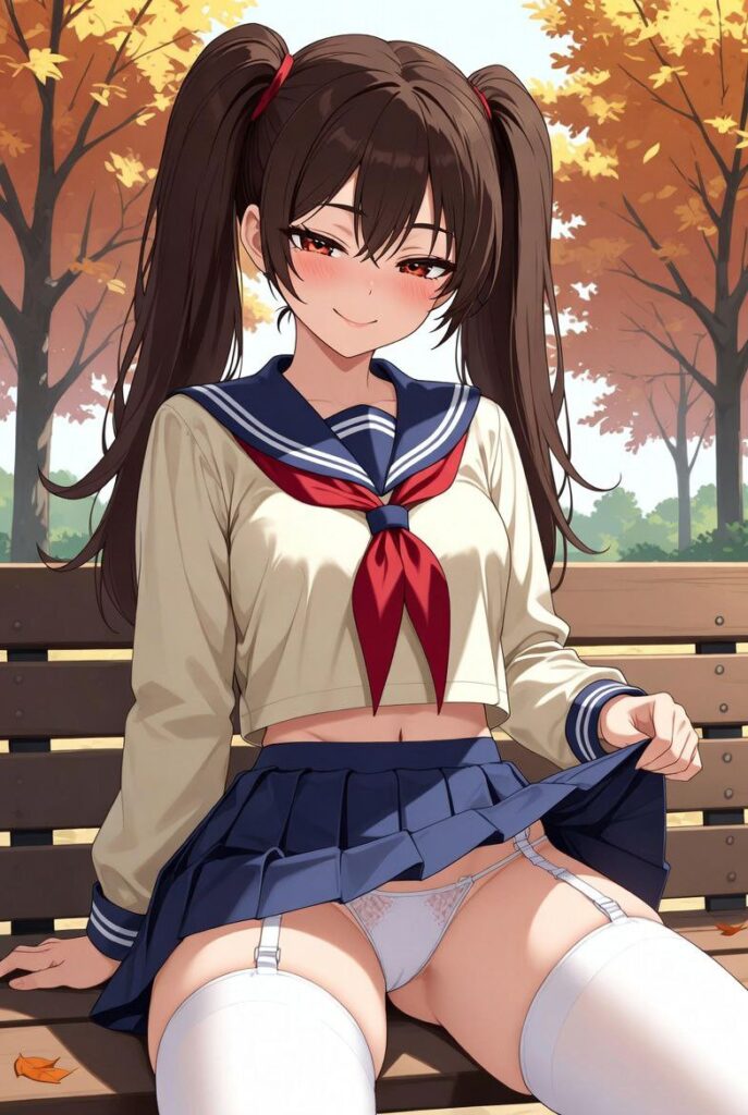 パンツを見せつけてくるエッチな女の子の二次画像【微エロ】 その6