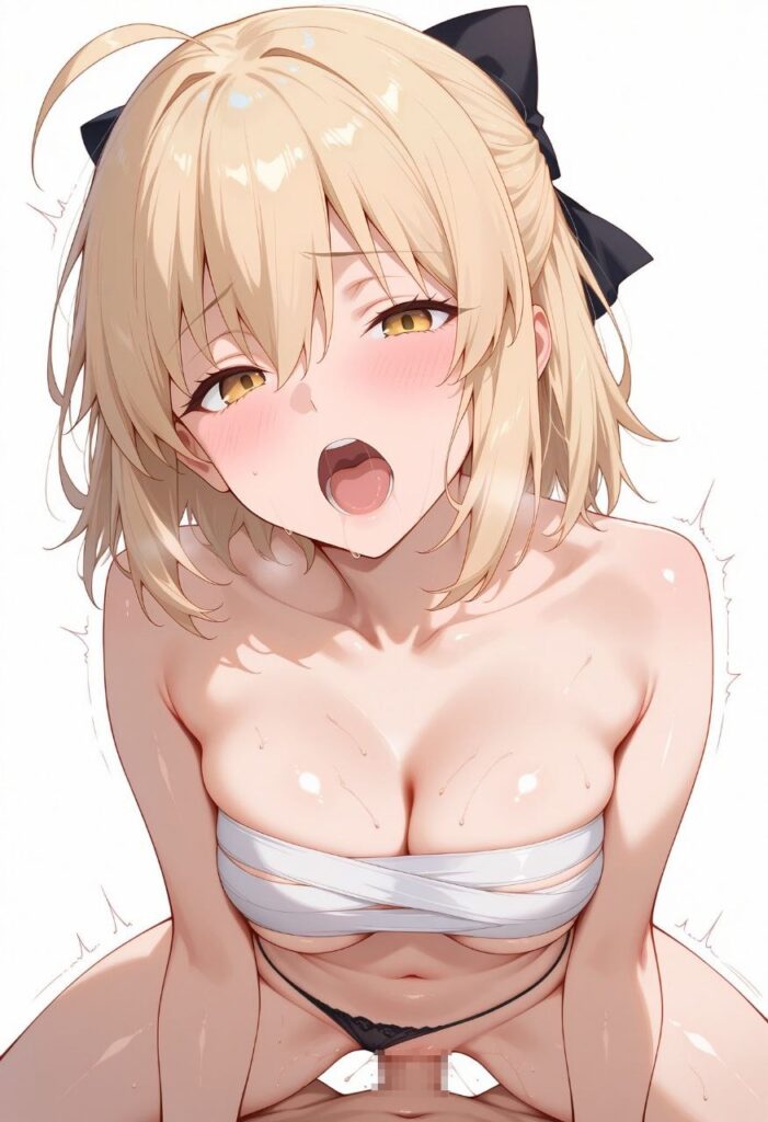 騎乗位で気持ちよくなってる女の子の二次エロ画像 その11