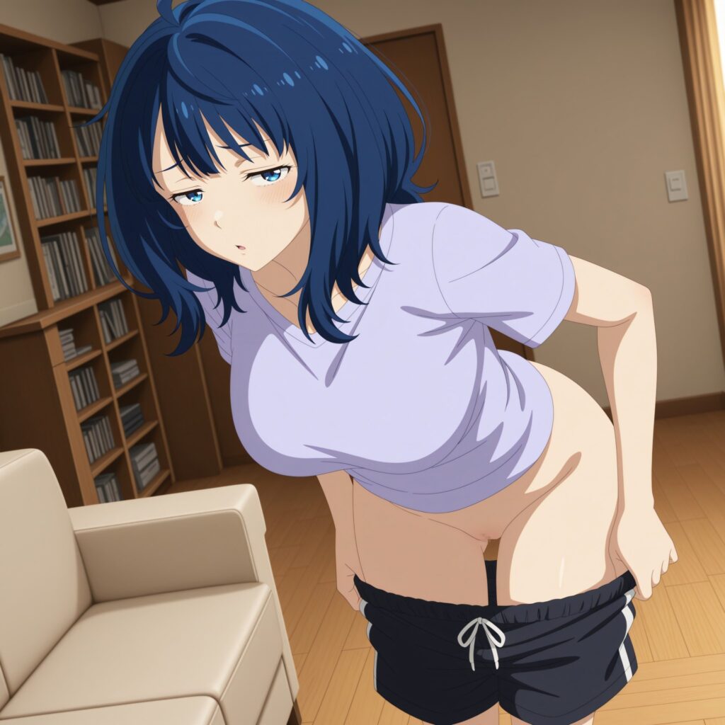 ノーパンな女の子の二次エロ画像