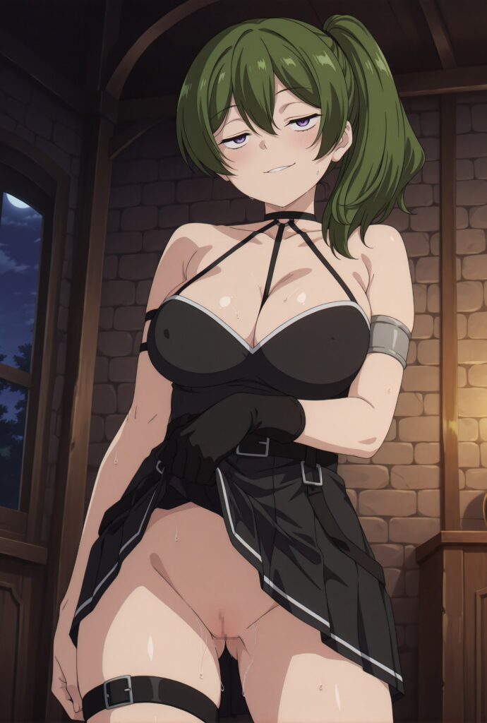 ノーパンな女の子の二次エロ画像