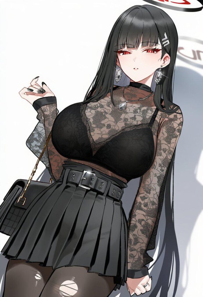 黒タイツ・ストッキングを履いている女の子の二次画像【非エロ】