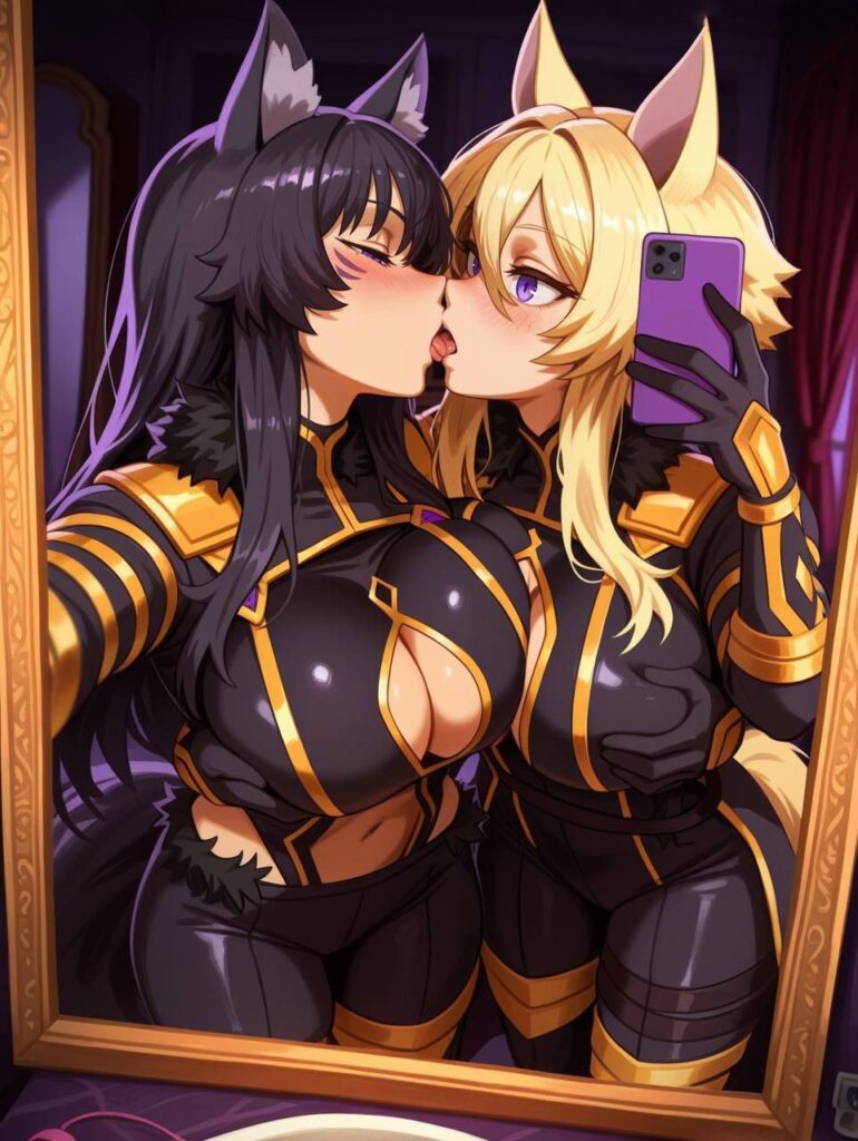 尊い百合の女の子たちの二次エロ画像　その6