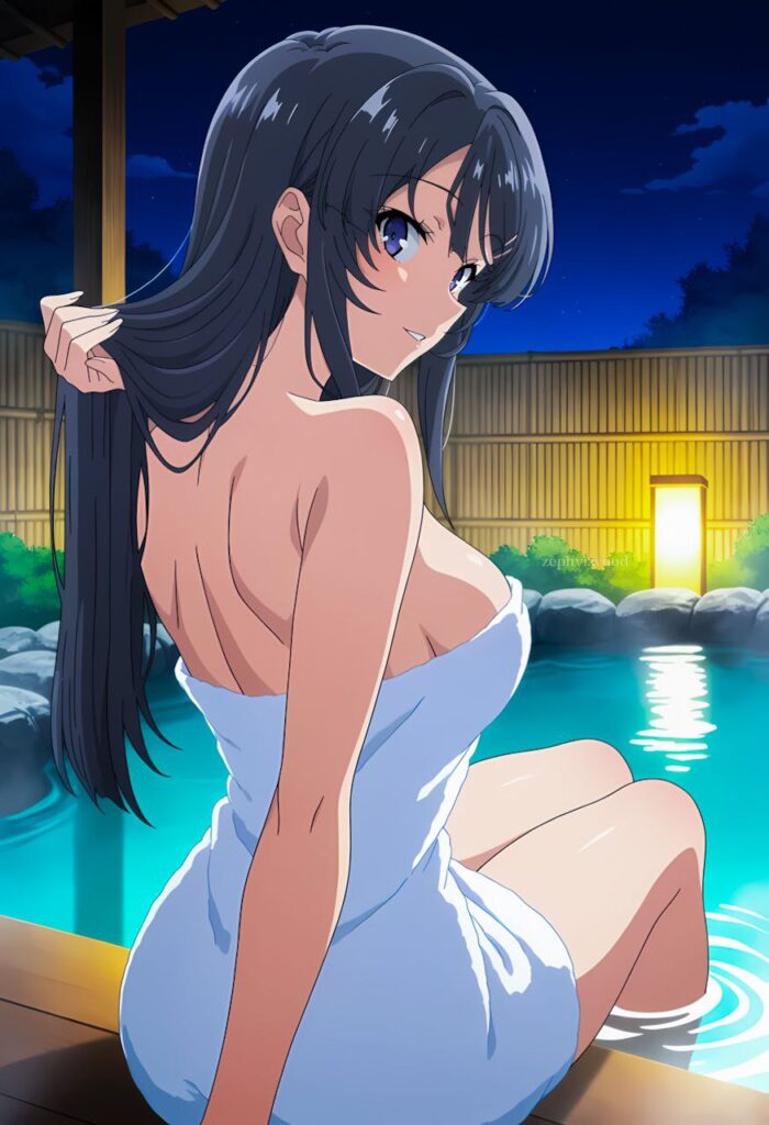 温泉に入っている女の子の二次エロ画像　その4