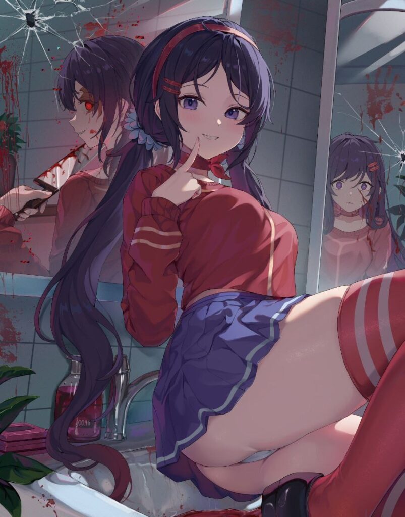 かわいい女の子のパンチラ二次エロ画像