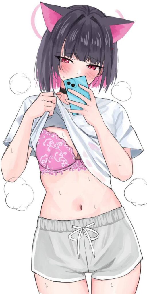 自撮りする女の子の二次エロ画像　その2