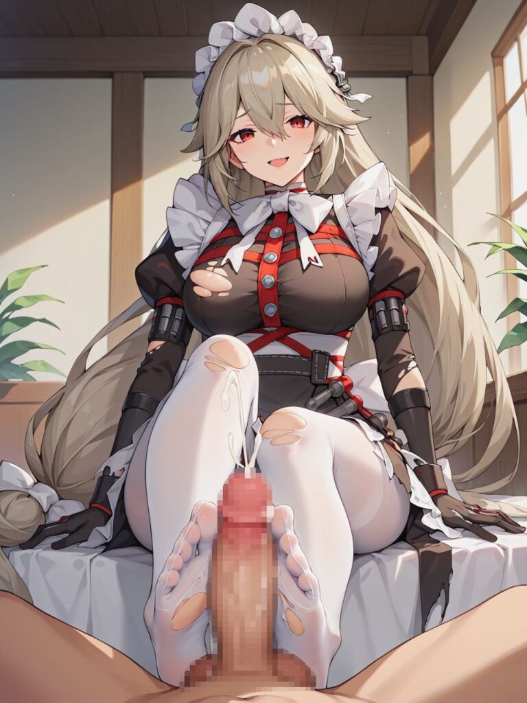 手コキ・足コキ・尻コキ・・・女の子のいろんな箇所で抜いてる二次エロ画像