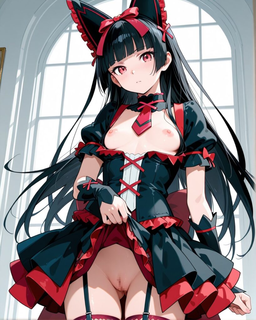 ノーパンな女の子の二次エロ画像　その2