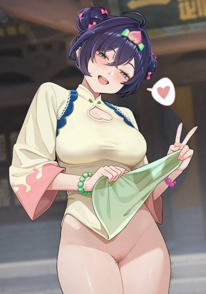 ノーパンな女の子の二次エロ画像　その2