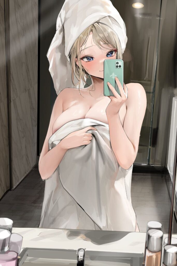 自撮りする女の子の二次エロ画像　その2