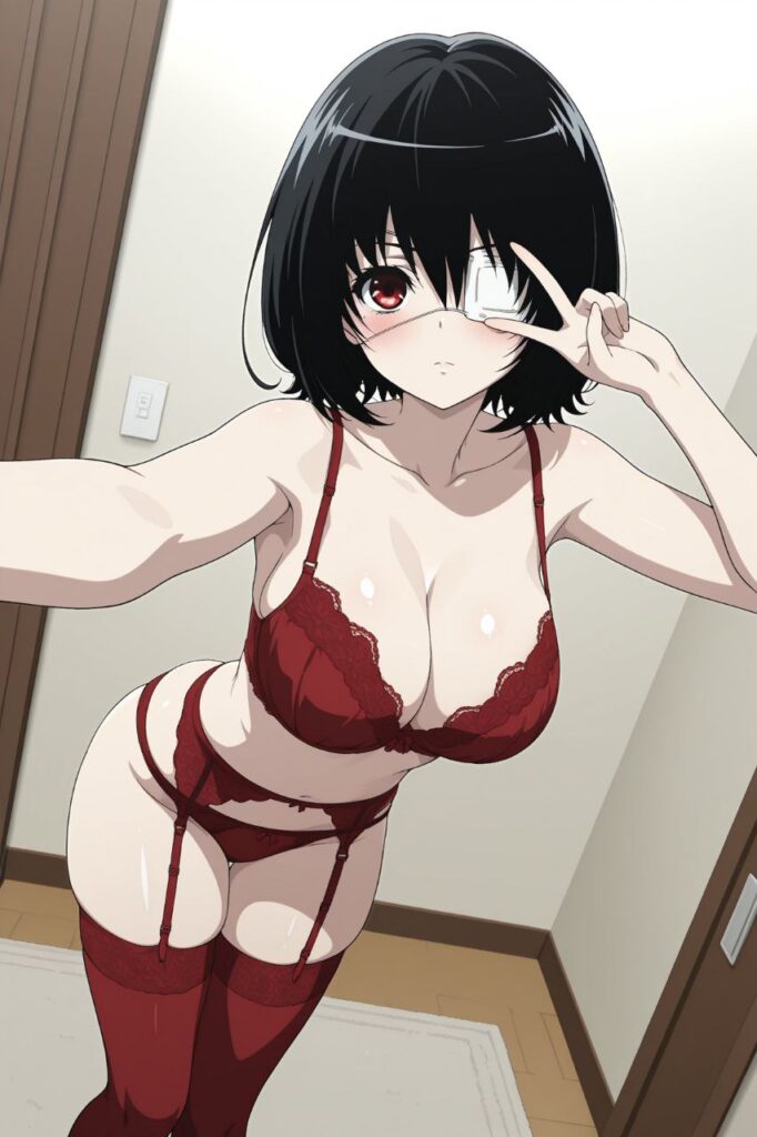 自撮りする女の子の二次エロ画像　その2