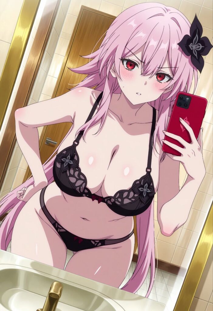 自撮りする女の子の二次エロ画像　その2