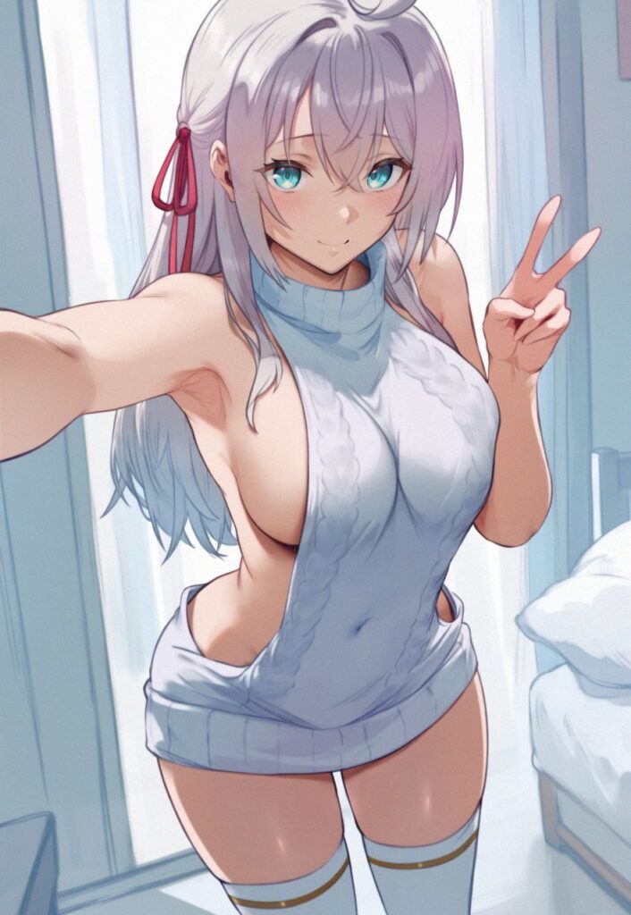 自撮りする女の子の二次エロ画像　その2