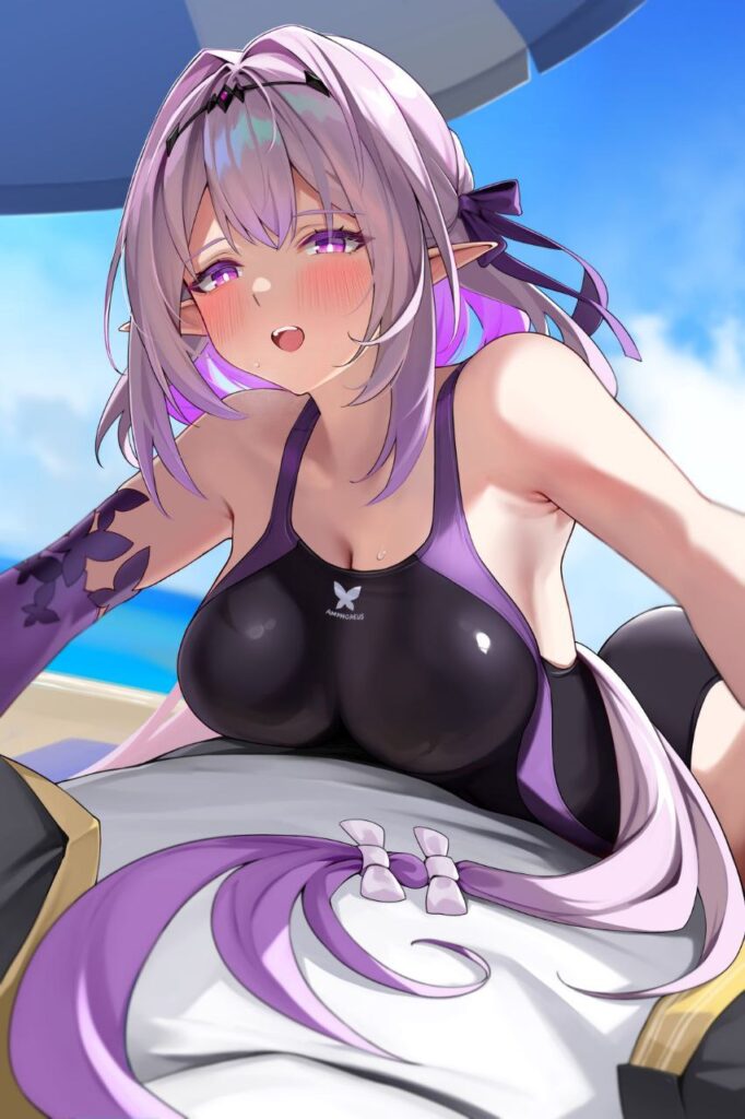 競泳水着・スクール水着の女の子の二次エロ画像