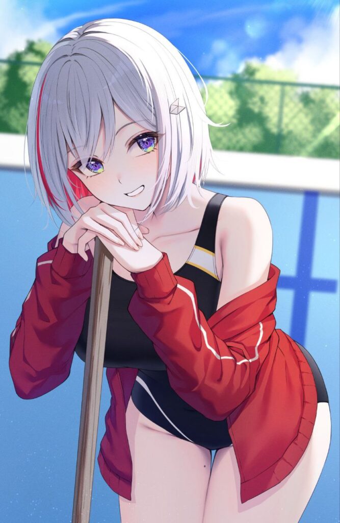 競泳水着・スクール水着の女の子の二次エロ画像
