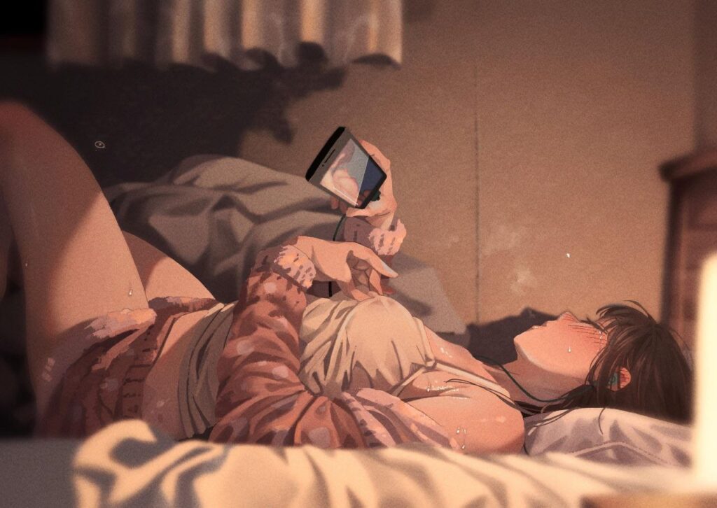 オナニーしているエッチな女の子の二次エロ画像 その8