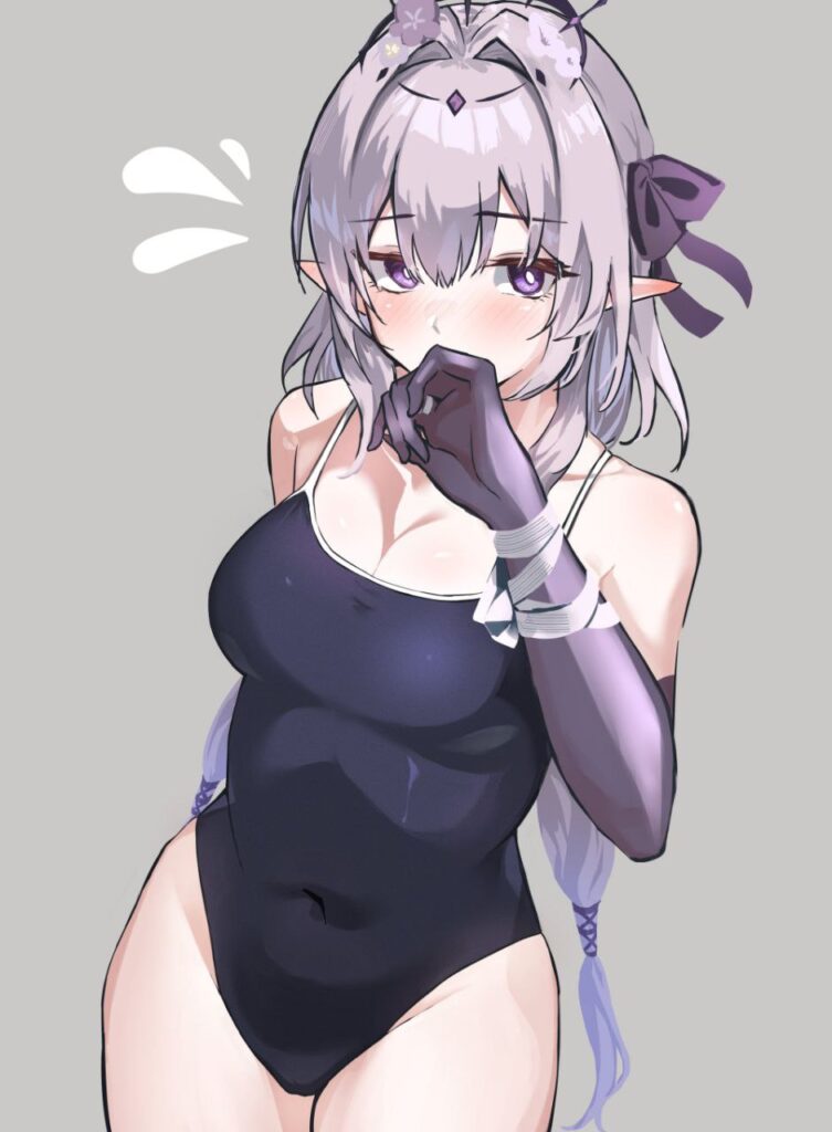 競泳水着・スクール水着の女の子の二次エロ画像