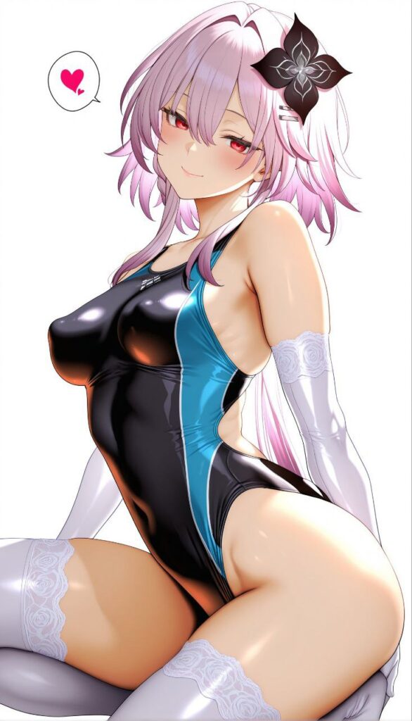 競泳水着・スクール水着の女の子の二次エロ画像