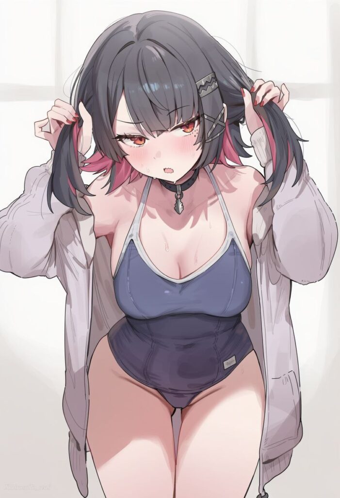 競泳水着・スクール水着の女の子の二次エロ画像