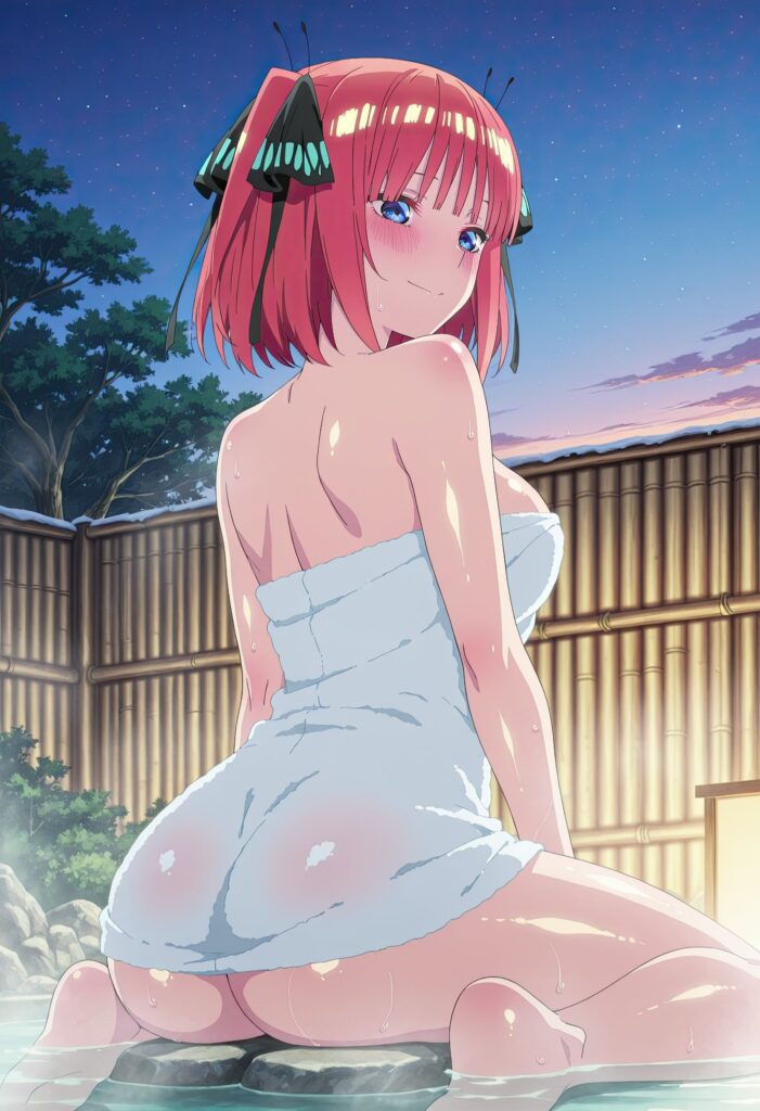 温泉に入っている女の子の二次エロ画像　その5