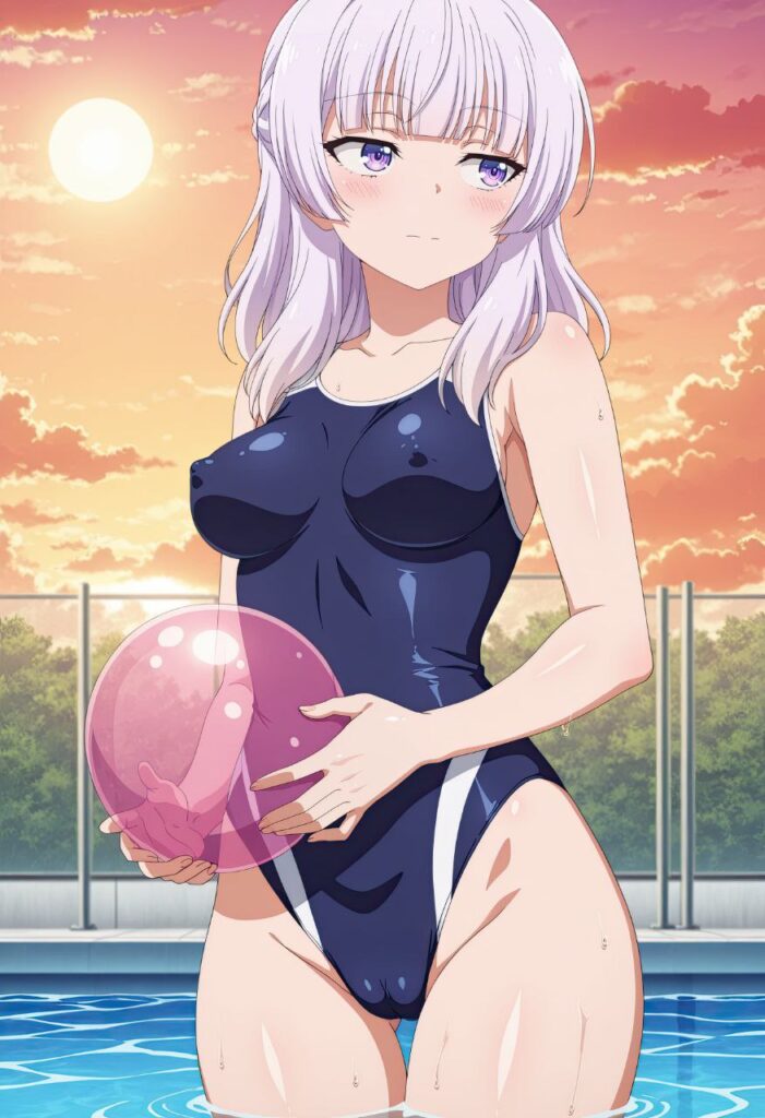 競泳水着・スクール水着の女の子の二次エロ画像　その2