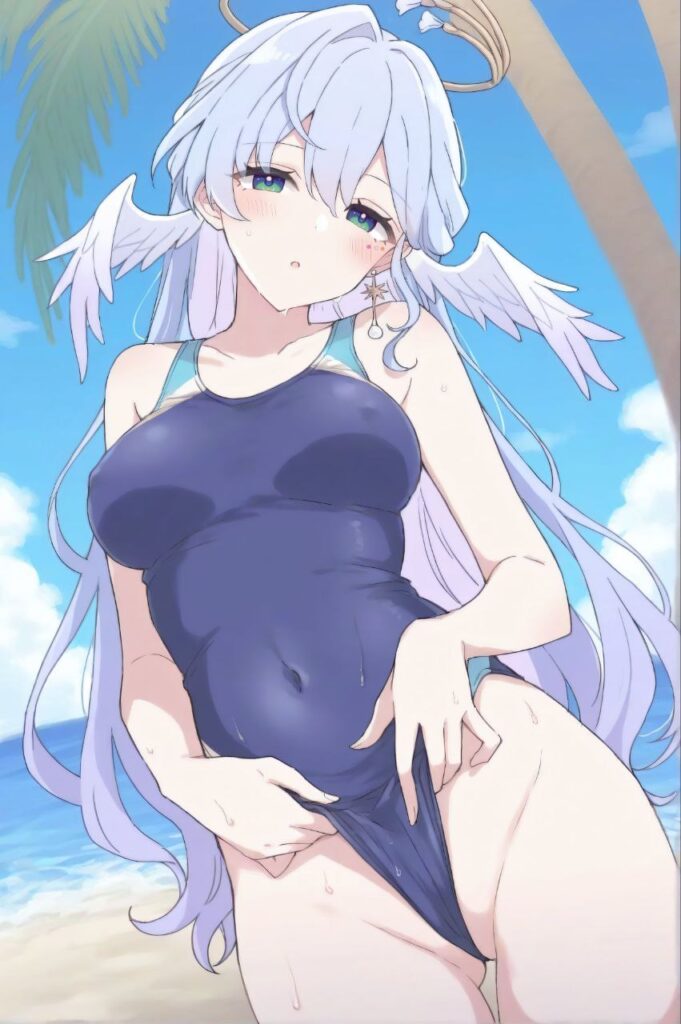 競泳水着・スクール水着の女の子の二次エロ画像　その2
