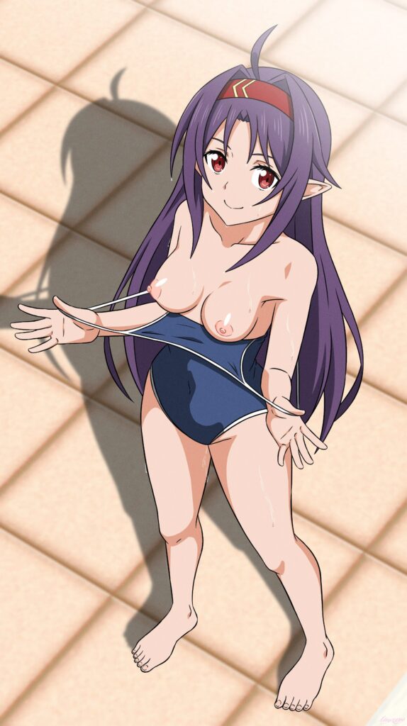 競泳水着・スクール水着の女の子の二次エロ画像　その2