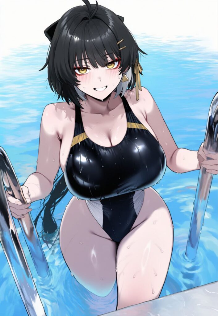 競泳水着・スクール水着の女の子の二次エロ画像　その2