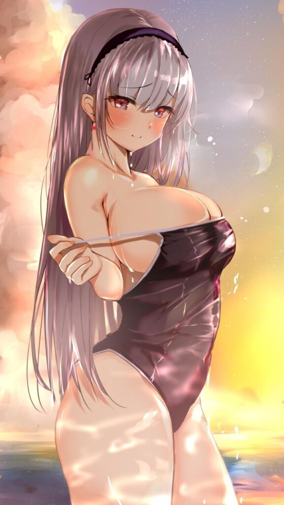 競泳水着・スクール水着の女の子の二次エロ画像　その2
