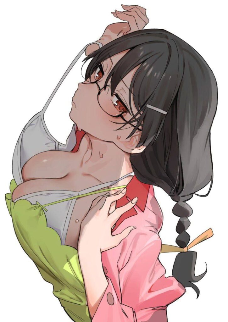 かわいい眼鏡っ娘の二次エロ画像
