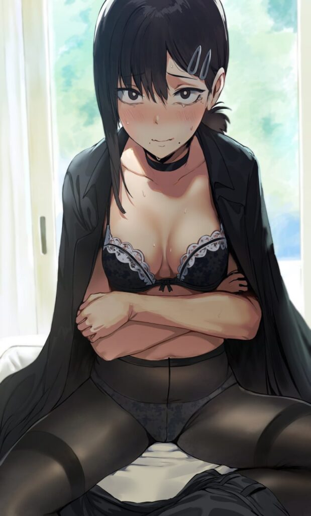 黒タイツ・ストッキングを履いている女の子の二次エロ画像　その2