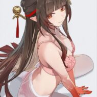 白タイツ・ストッキングを履いている女の子の二次エロ画像