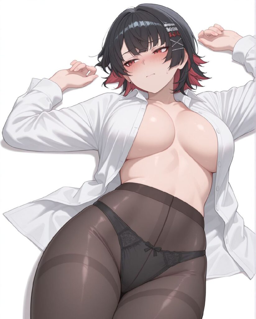 黒タイツ・ストッキングを履いている女の子の二次エロ画像　その2